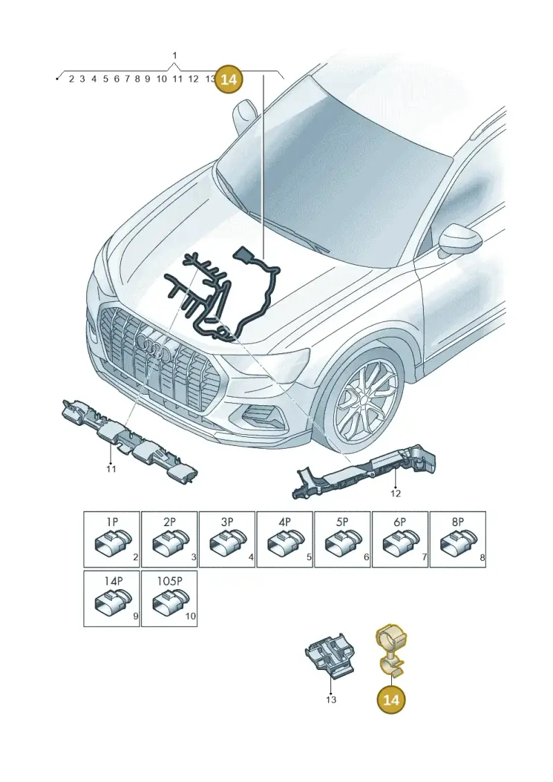N10585701 — Audi Q3 (2018-2025) diagram 597971210, position 14