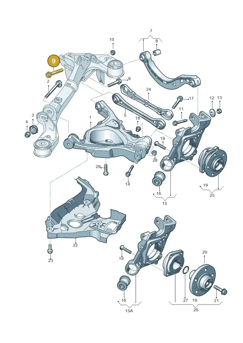 N10602202 — Audi A6 2.7 TDI (2008-2011) diagram 448505050, position 9