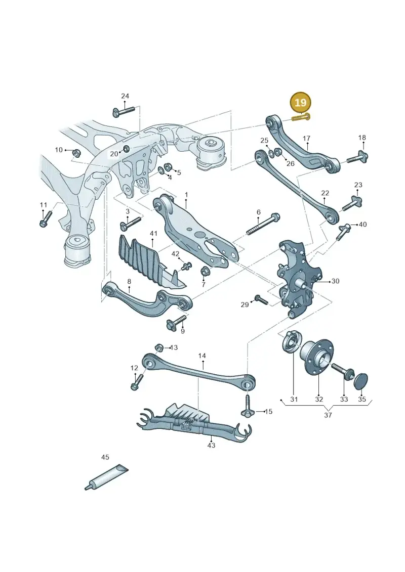 N10602202 — Audi A5 Sportback (2016-2025) diagram 849505200, position 19