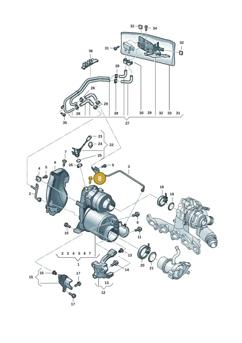 N10604403 — Volkswagen Tiguan 2.0 (2023-) diagram 57x253160, position 8