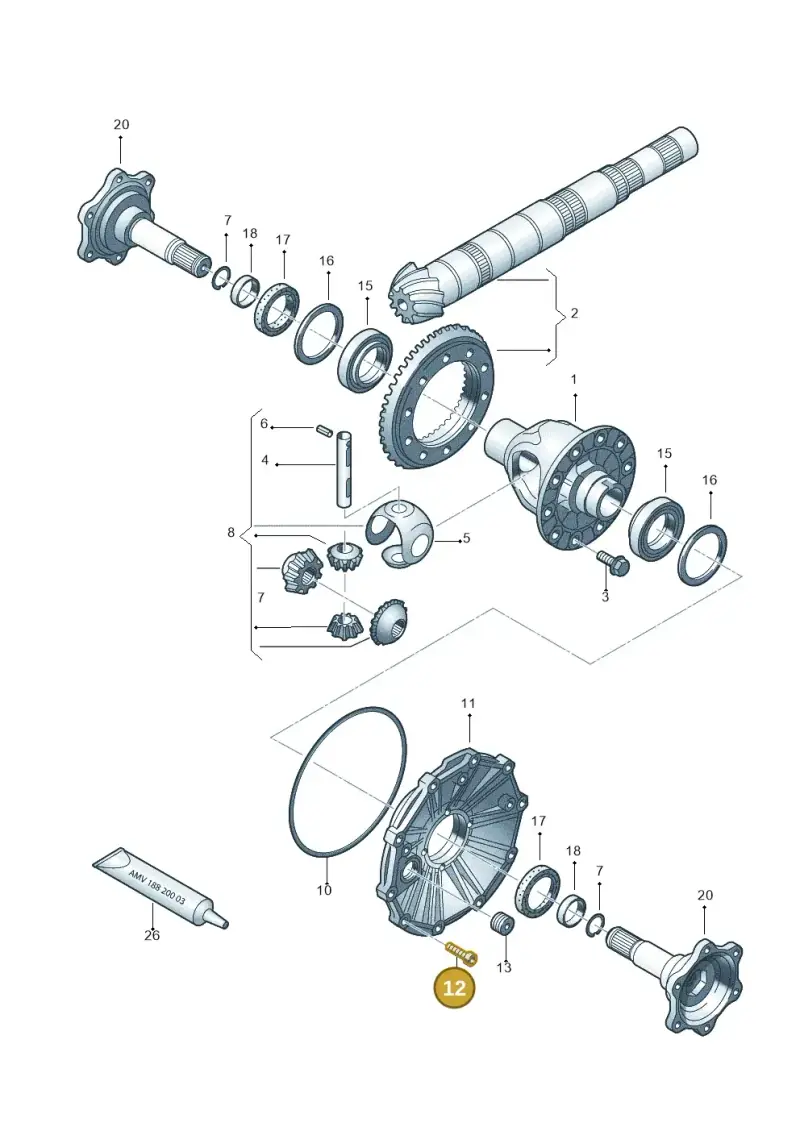 N10607002 — Audi A6 2.7 TDI (2008-2011) diagram 448409200, position 12