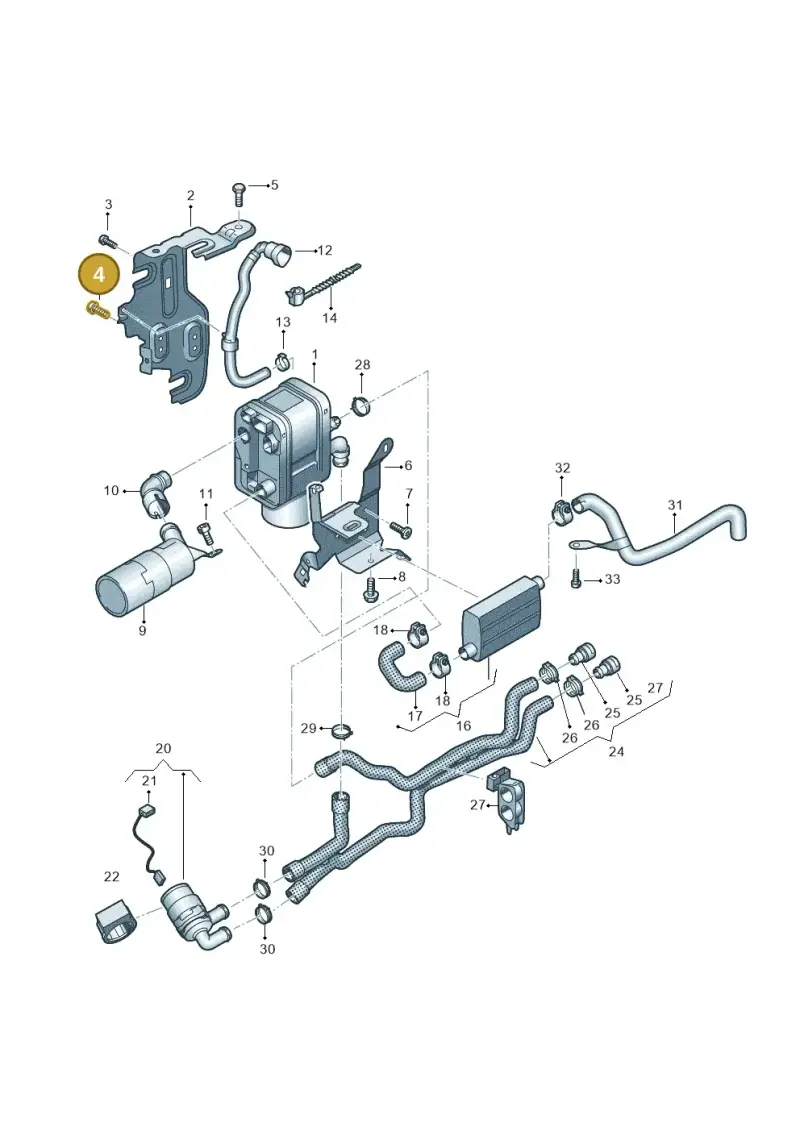 N10607501 — Volkswagen Caddy kombi (2015-2020) diagram 866819700, position 4