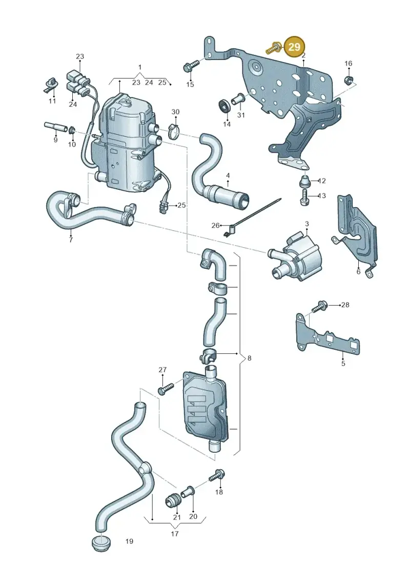N10607601 — Volkswagen Touareg (2017-2023) diagram 859261000, position 29