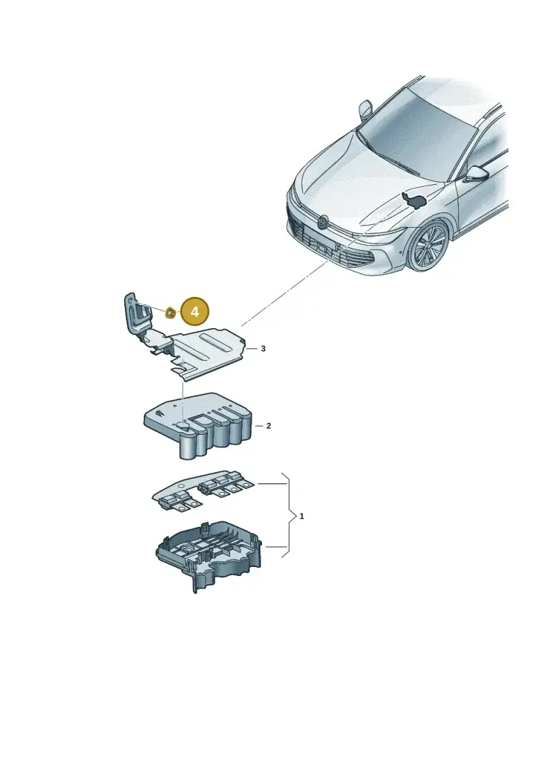 N10609201 — Volkswagen Tiguan 2.0 (2023-) diagram 3j0937030, position 4