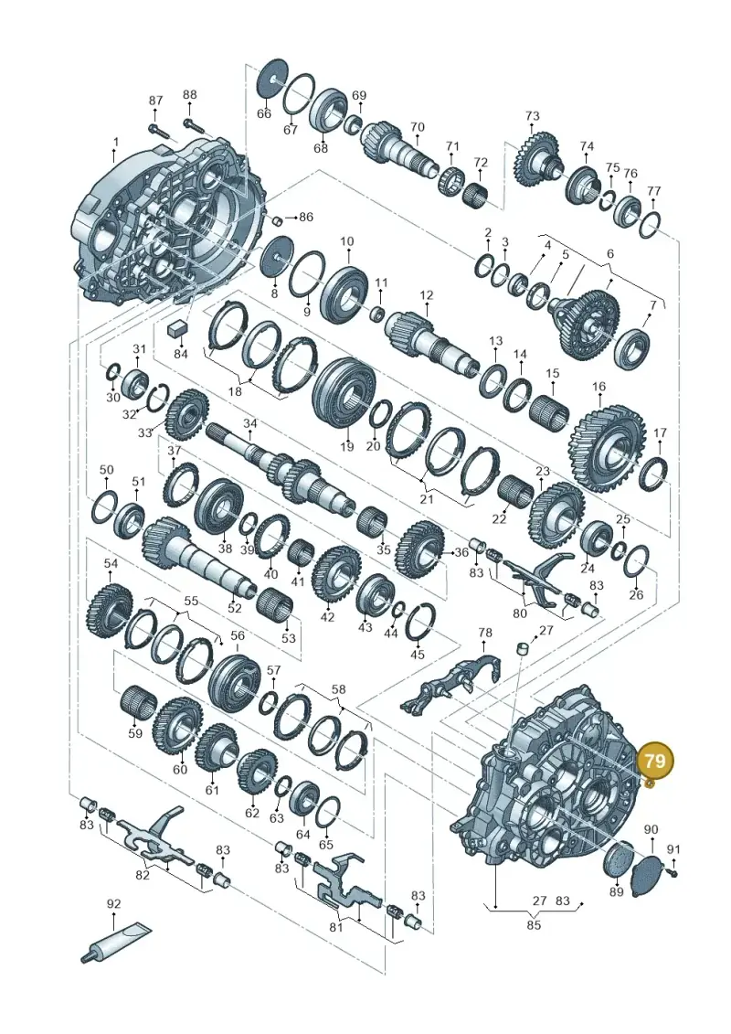 N10609206 — Volkswagen Tiguan 2.0 4Motion (2017-2024) diagram 884300802, position 79