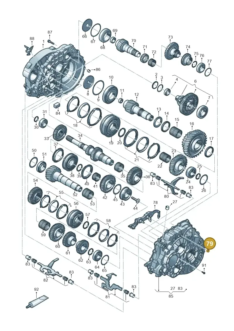 N10609206 — Volkswagen Transport. multivan (2019-2024) diagram 806800300, position 79