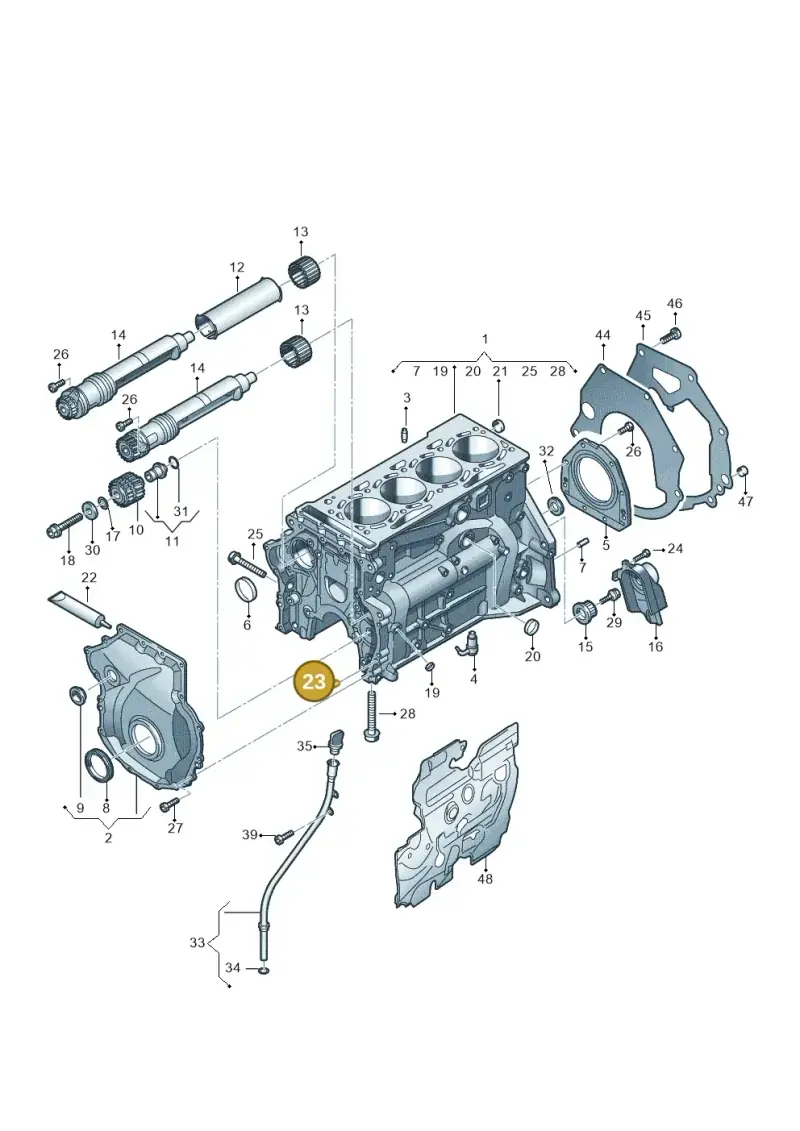 N10617101 — Volkswagen Passat estate (2023-) diagram 5h0103012, position 23