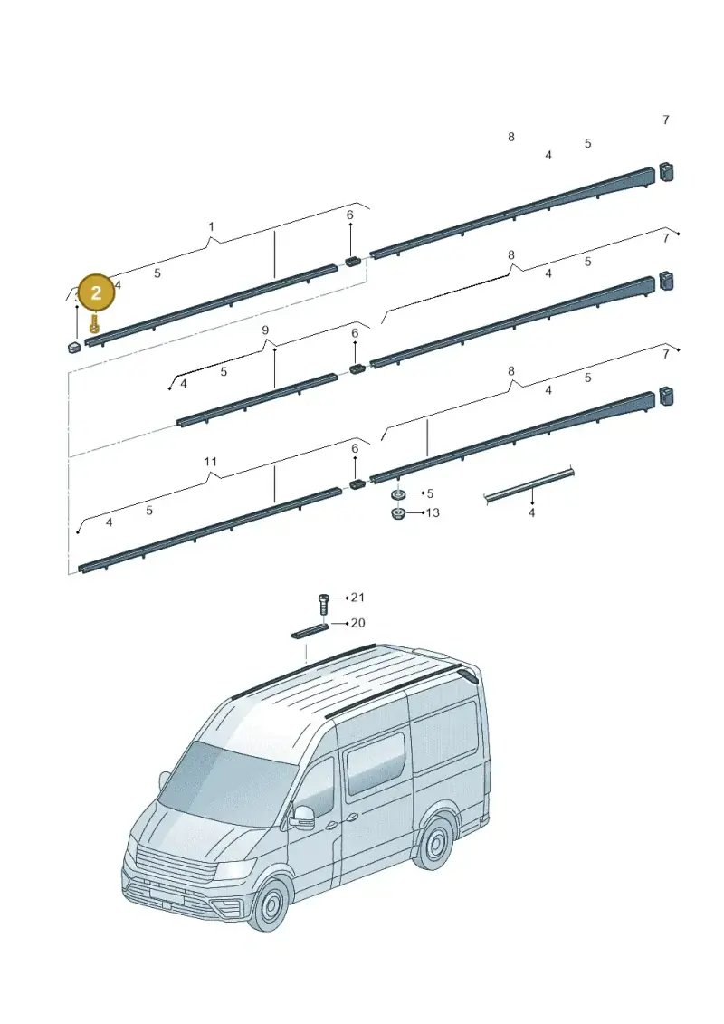 N10617401 — Volkswagen E-Crafter 35 (2018-2024) diagram 806860050, position 2