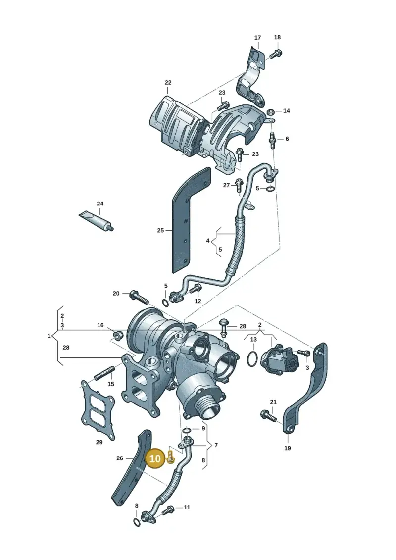 N10619201 — Volkswagen Tiguan 2.0 (2023-) diagram 3cm145300, position 10