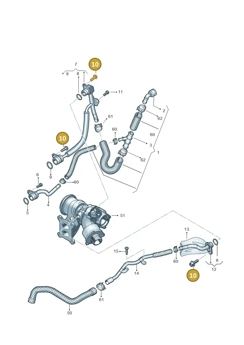 N10619201 — Volkswagen Golf 2.0 BlueMotion (2019-2024) diagram 746121520, position 10