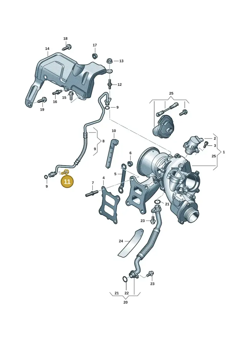 N10619201 — Volkswagen Passat estate (2023-) diagram 884145251, position 11