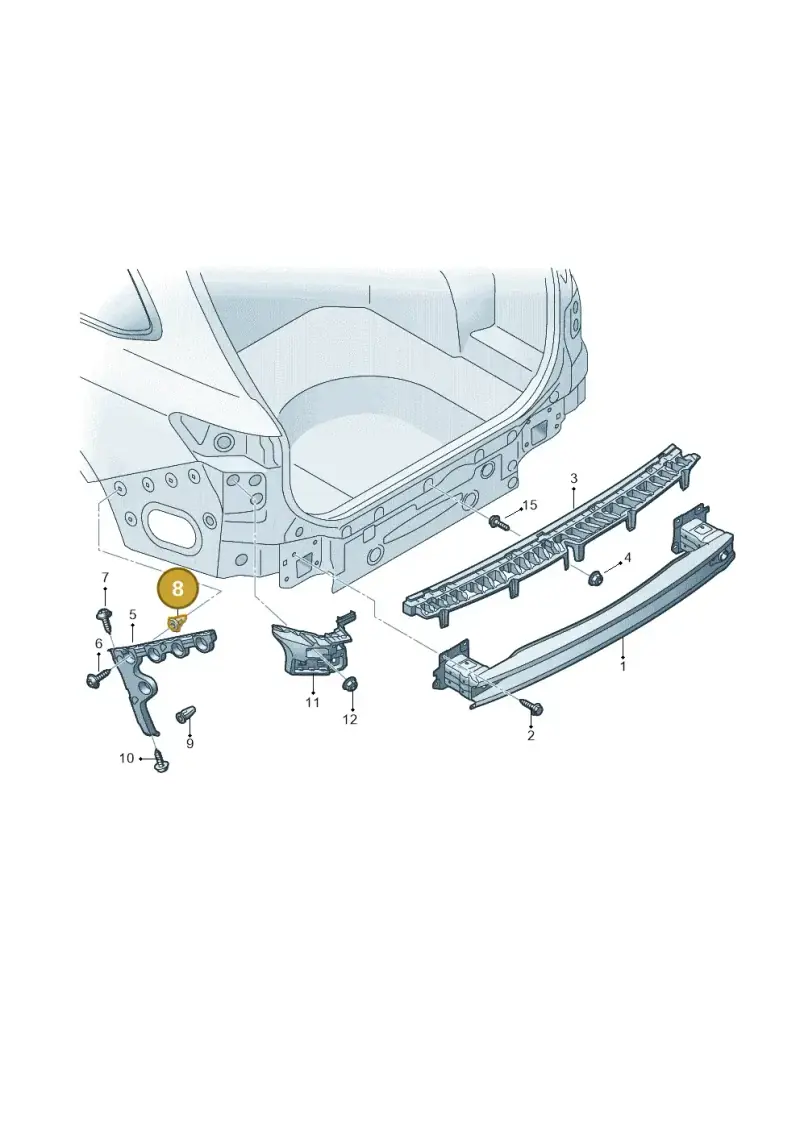 N10621301 — Volkswagen Passat estate (2023-) diagram 3j0807050, position 8