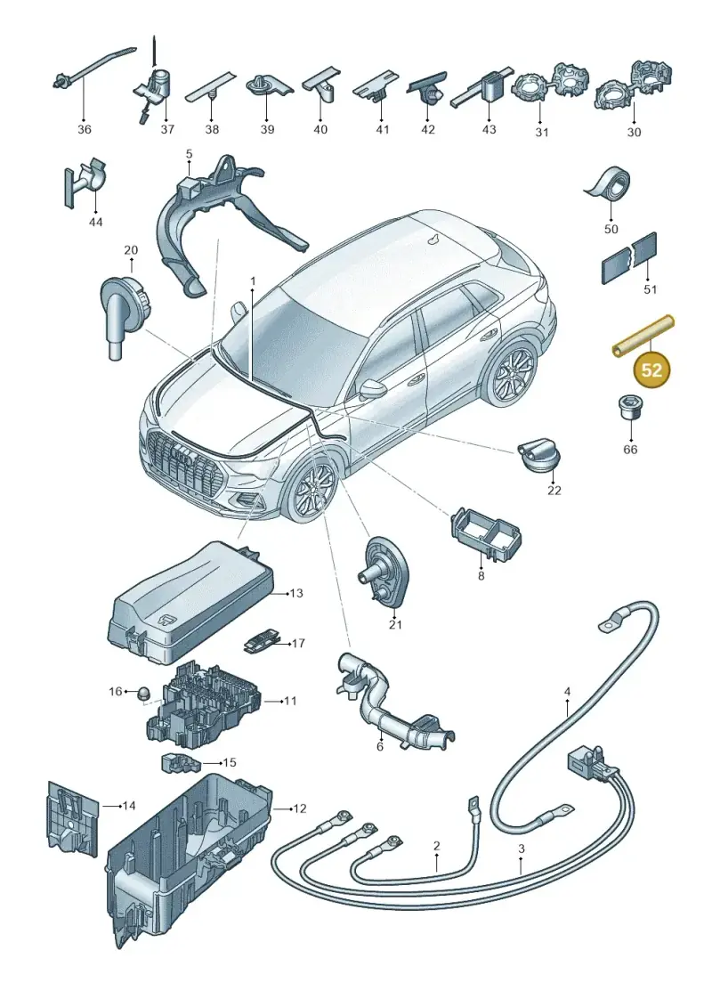N10622001 — Audi Q4 Sportback (2021-2025) diagram 89a971850, position 52