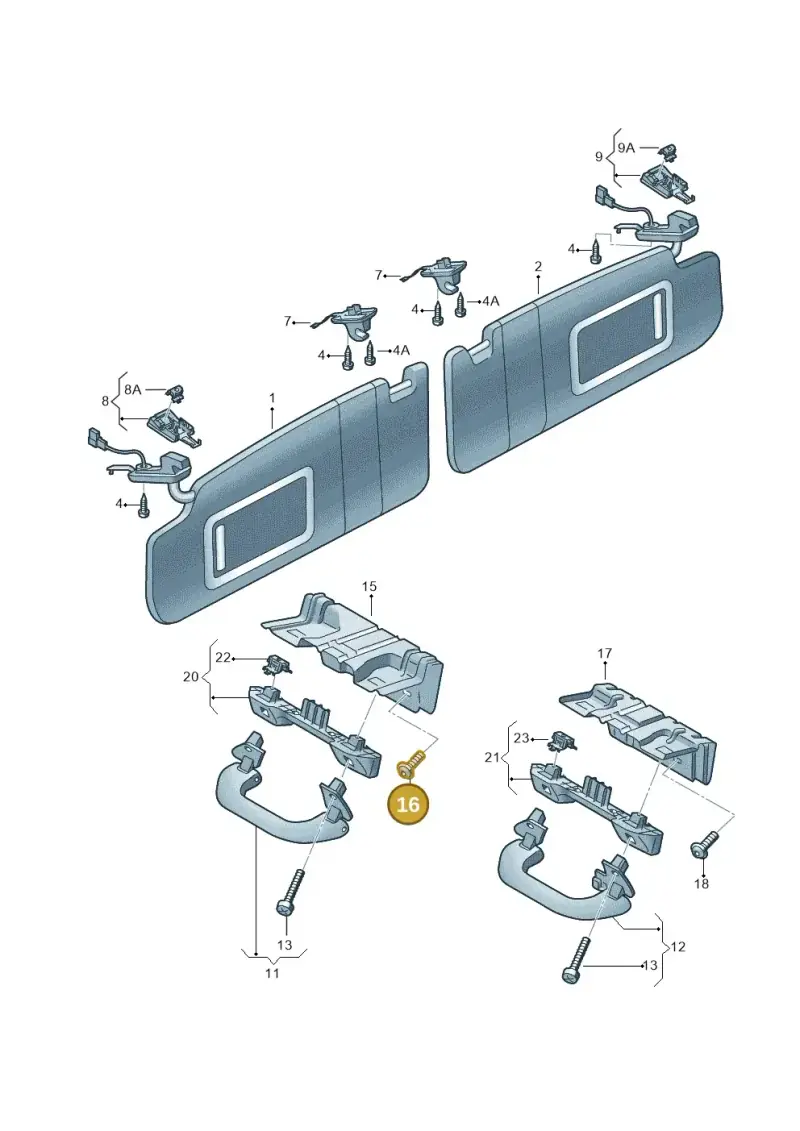N10622401 — Volkswagen Golf Plus (2011-2014) diagram 420857500, position 16