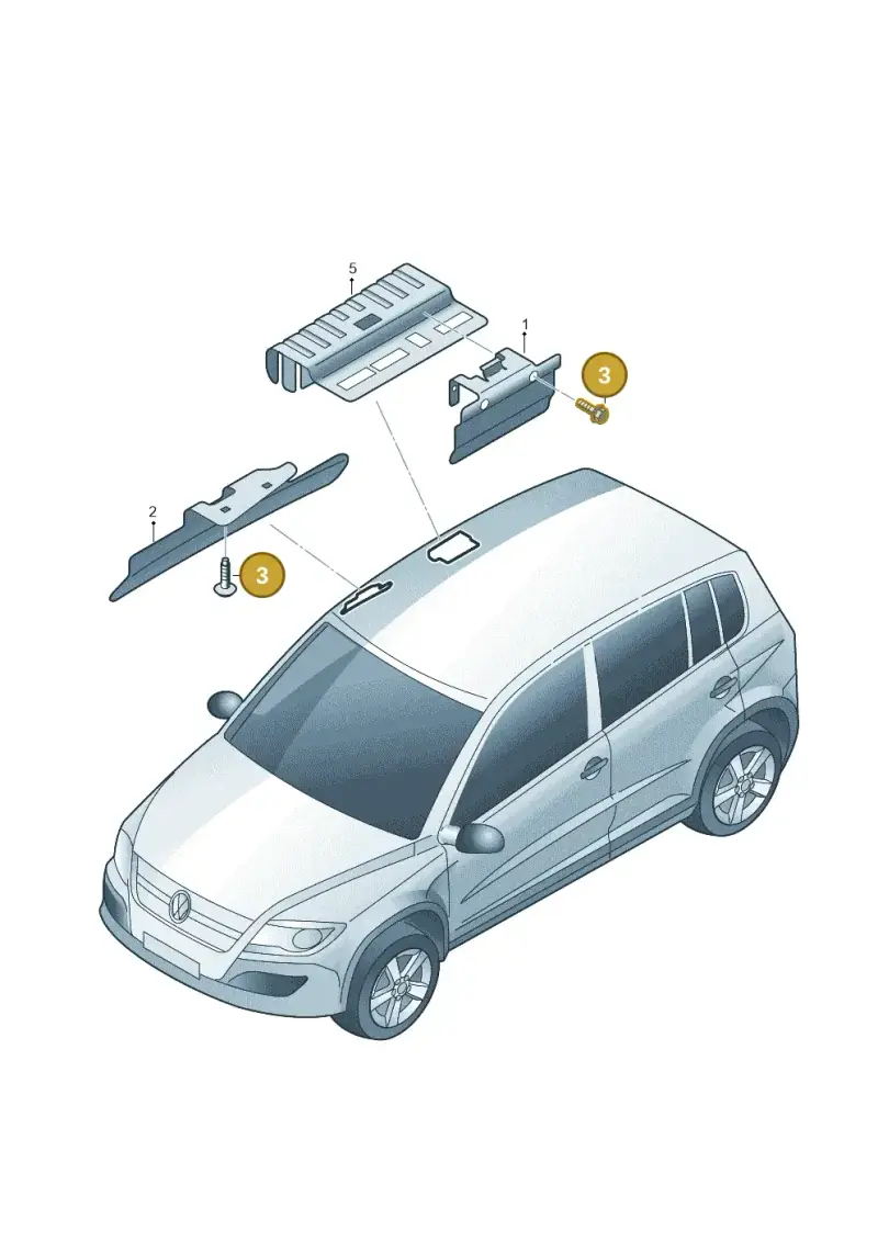 N10622401 — Volkswagen Tiguan 4Motion (2011-2018) diagram 634880400, position 3