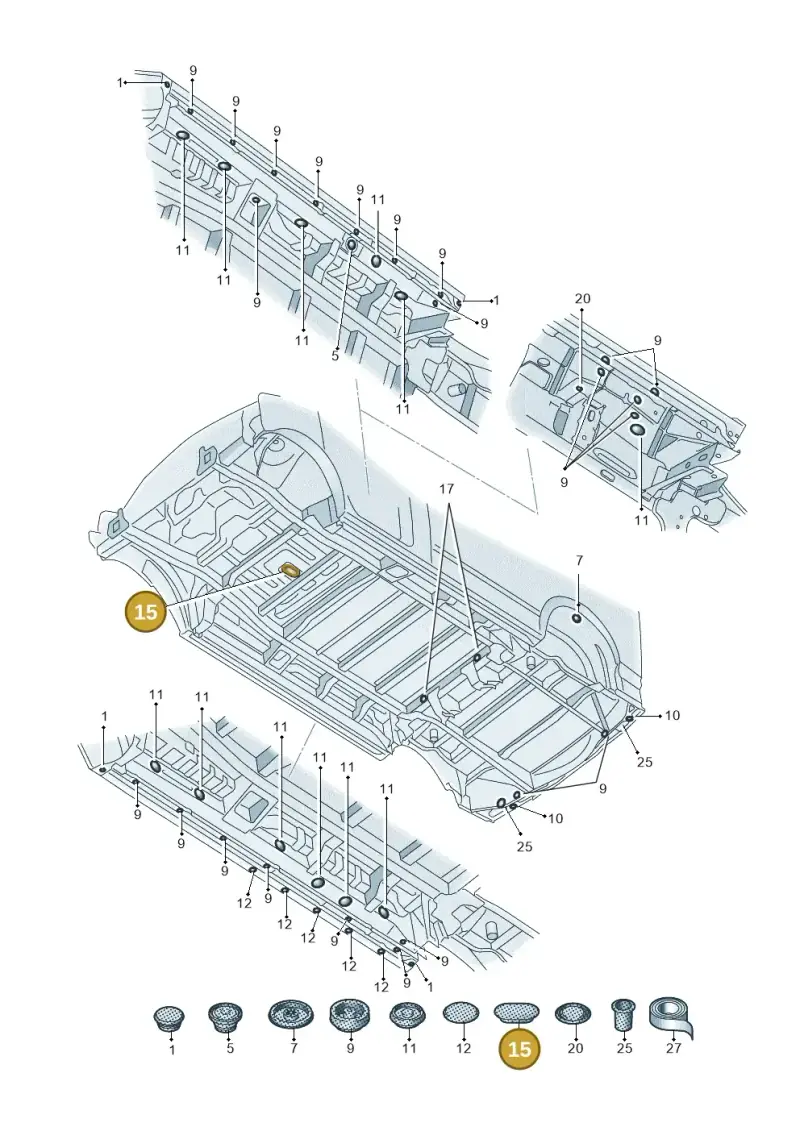 N10628101 — Volkswagen Transport. multivan (2019-2024) diagram 7em803035, position 15
