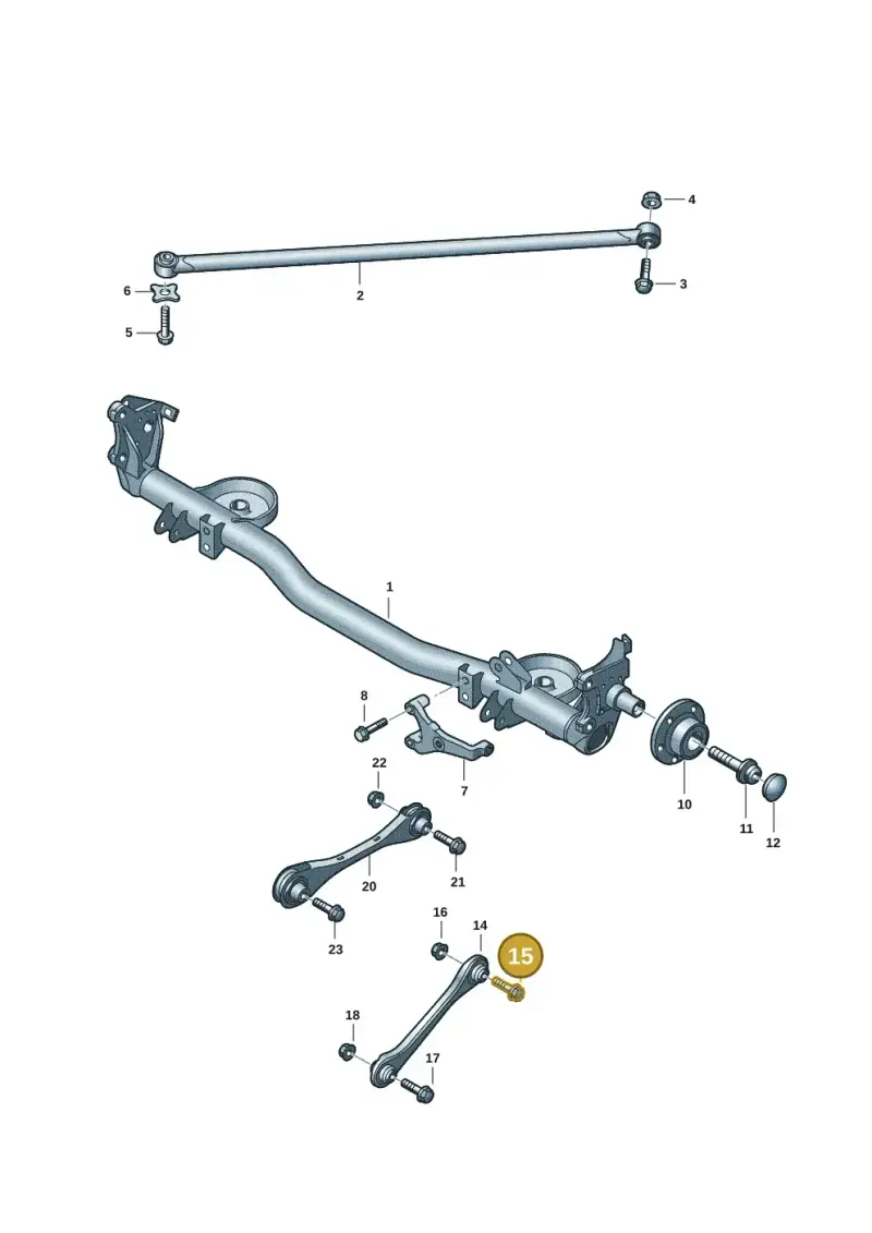 N10628301 — Volkswagen Caddy Maxi Kombi (2020-2024) diagram 2ka501000, position 15
