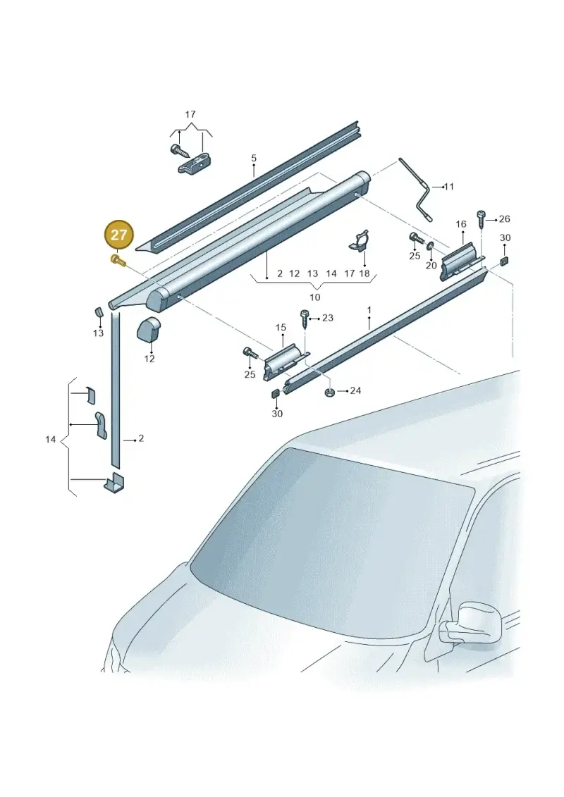 N10632002 — Volkswagen Caravelle (2019-2024) diagram 452067200, position 27