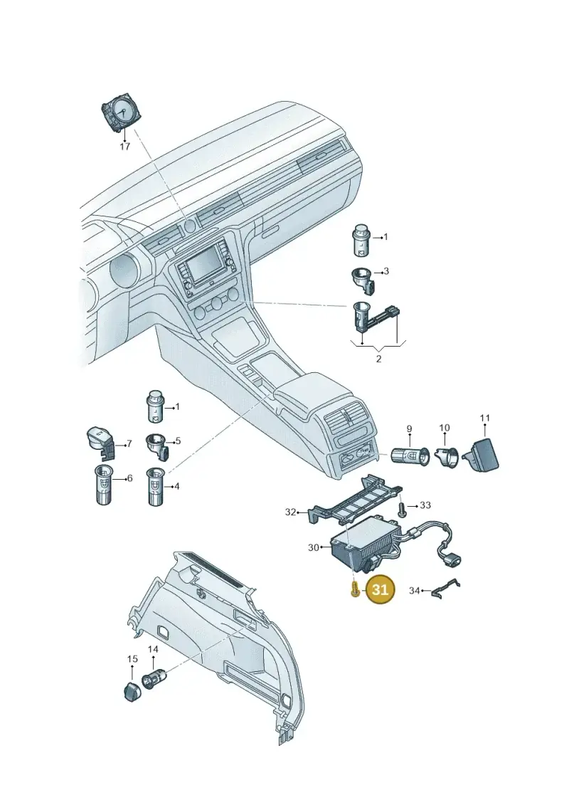 N10640201 — Volkswagen Passat Saloon (2014-2024) diagram 793919200, position 31