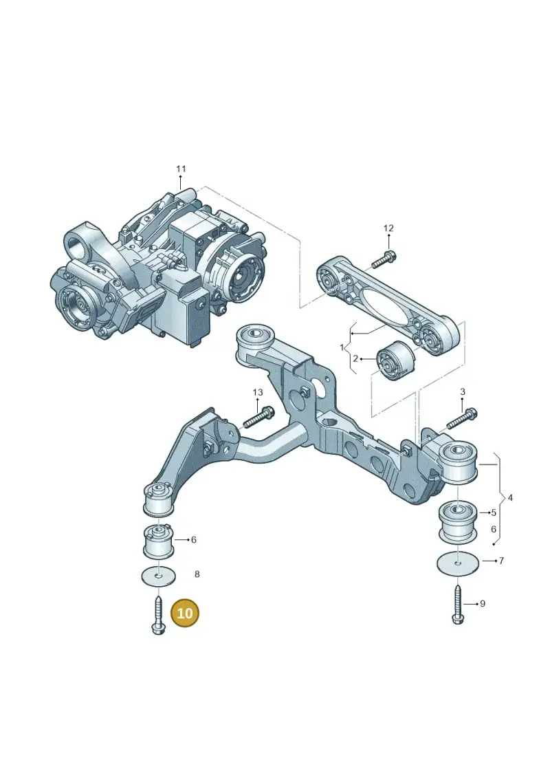 N10640301 — Volkswagen Transport. multivan (2019-2024) diagram 410599050, position 10