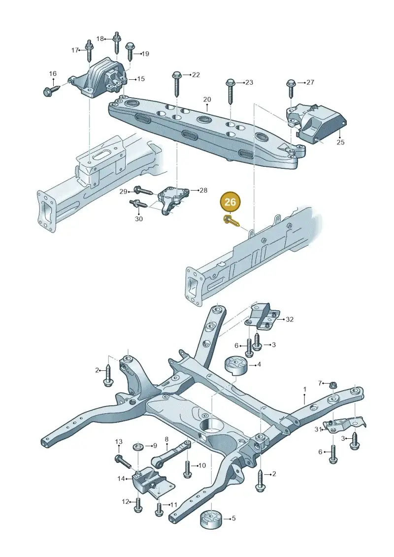 N10640301 — Volkswagen E-Crafter 35 (2018-2024) diagram 599199100, position 26
