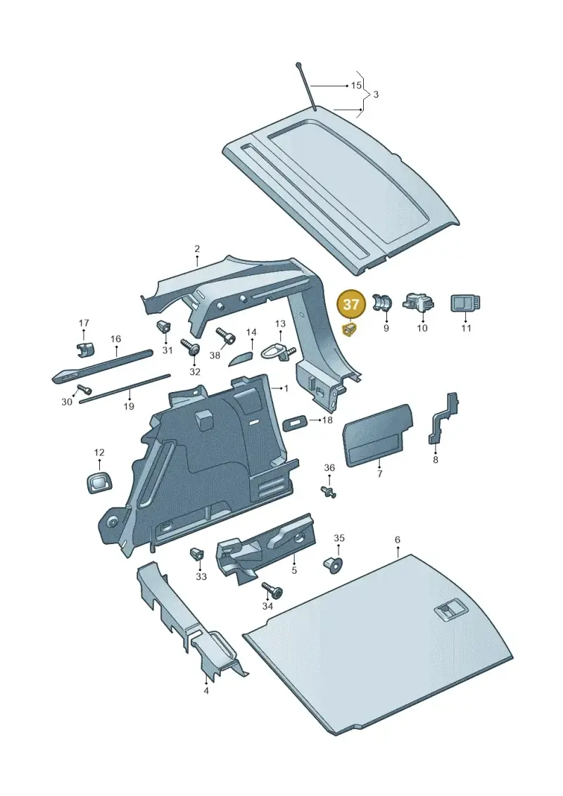 N10640401 — Skoda Karoq (2017-2023) diagram 834867800, position 37