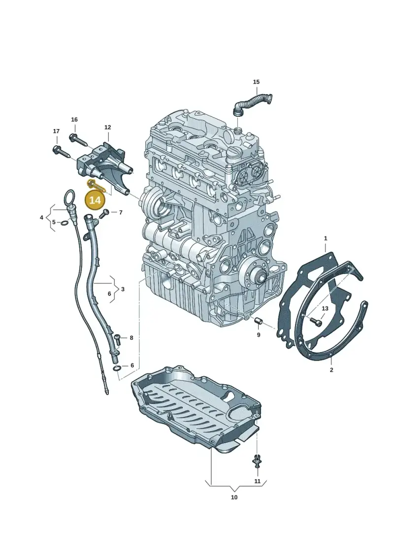 N10643802 — Volkswagen Caddy Maxi Kombi (2020-2024) diagram 2ka103950, position 14