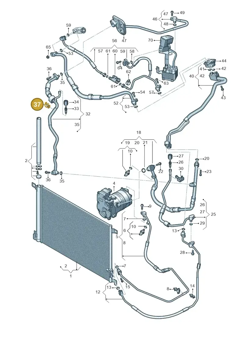 N10649101 — Volkswagen Touareg (2017-2023) diagram 439260500, position 37