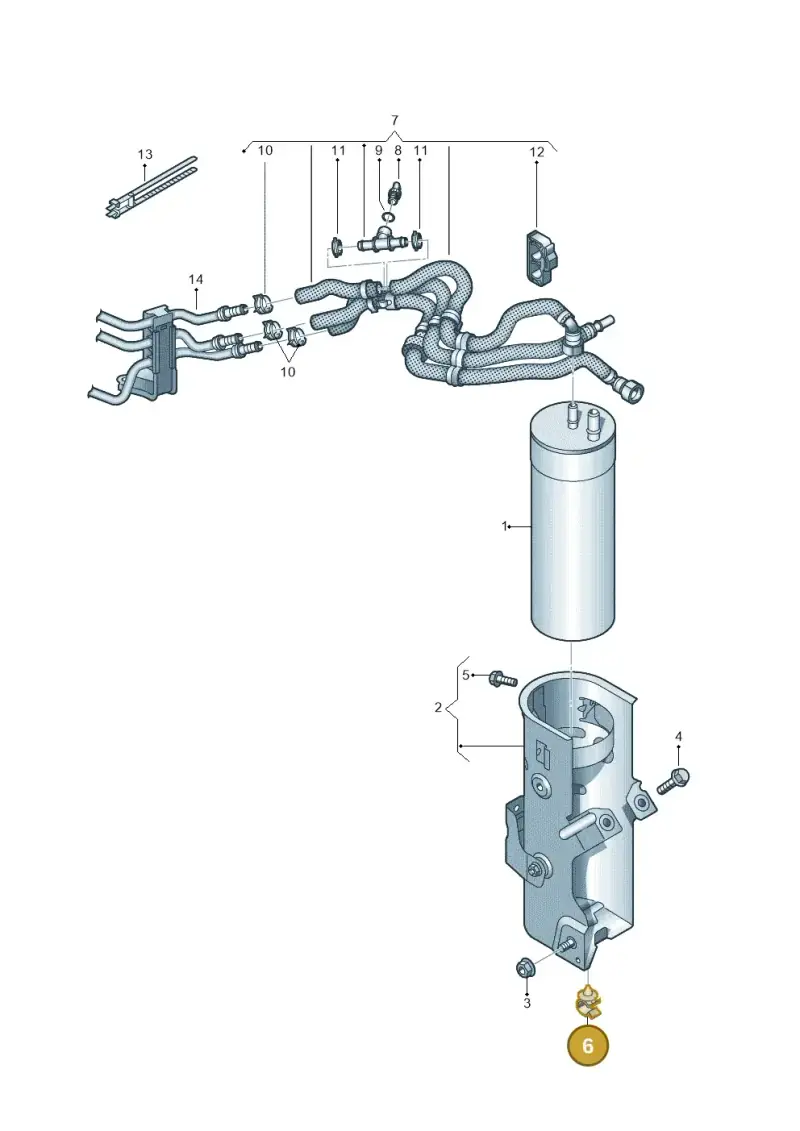 N10649101 — Volkswagen Caravelle (2015-2019) diagram 862127000, position 6