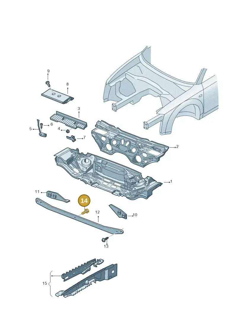 N10652201 — Audi A4/S4 Cabrio./qu. 07> (2006-) diagram 492805000, position 14