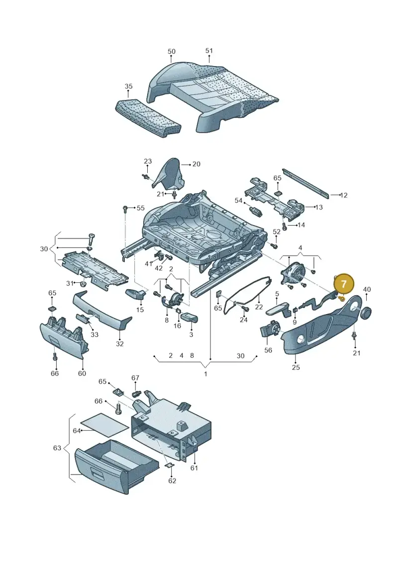 N10652201 — Audi Q5 qu. 2.0 TDI (2012-2017) diagram 647881000, position 7