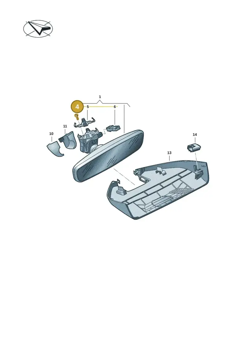 N10652901 — Volkswagen Passat estate (2023-) diagram 3j0857450, position 4