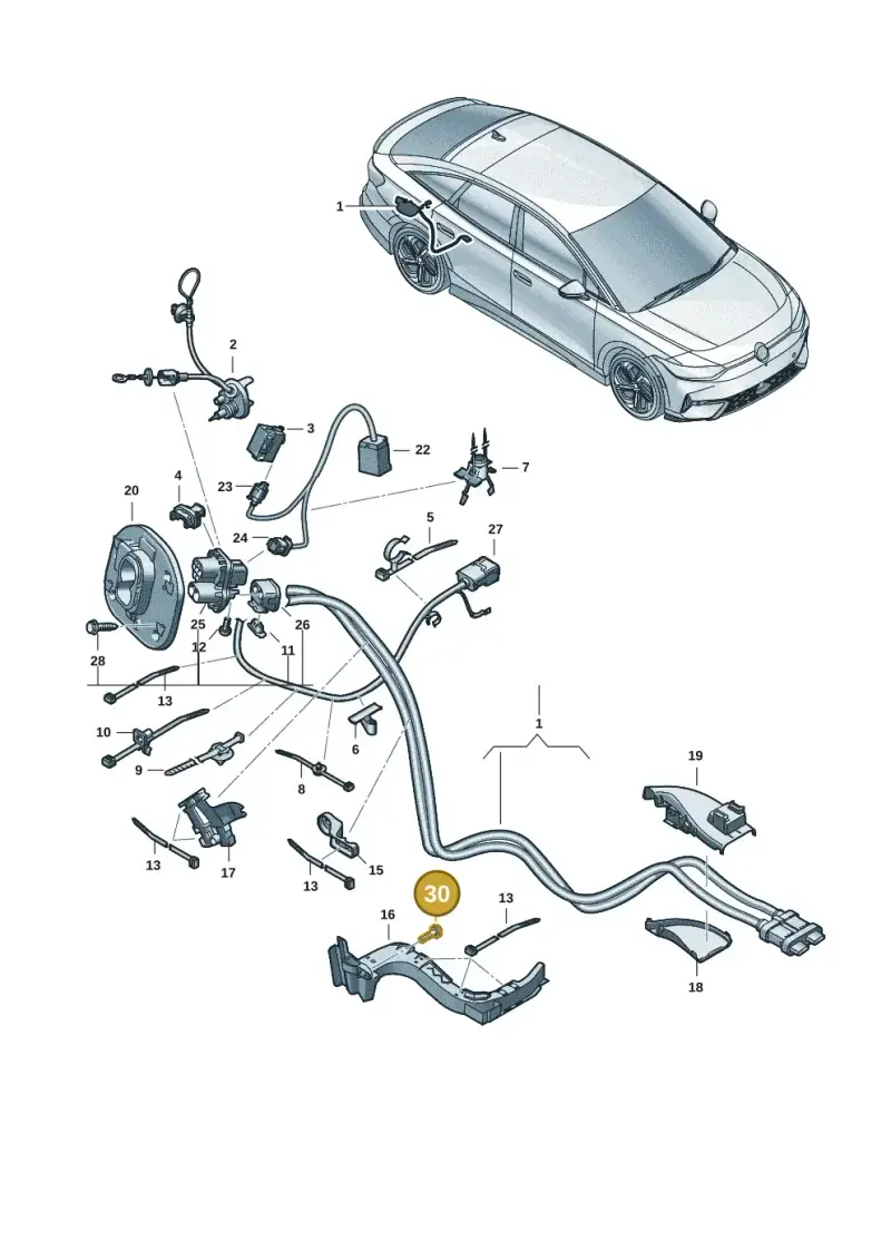N10653301 — Volkswagen ID.7 Limousine Pro (2023-) diagram 14b970150, position 30