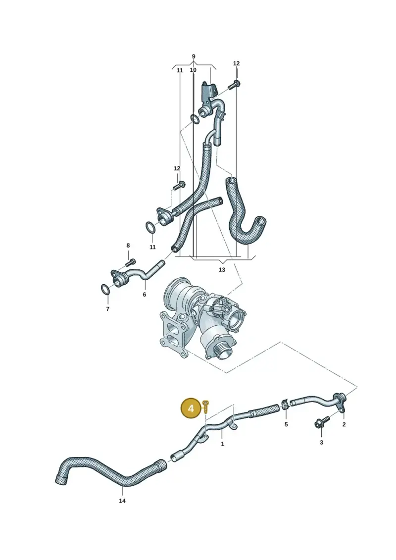 N10654902 — Volkswagen Multivan (2021-) diagram 7t0121430, position 4