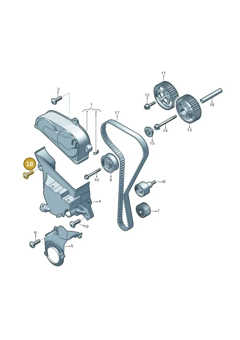 N10655801 — Volkswagen Caddy Maxi Kombi (2020-2024) diagram 2ka109065, position 18
