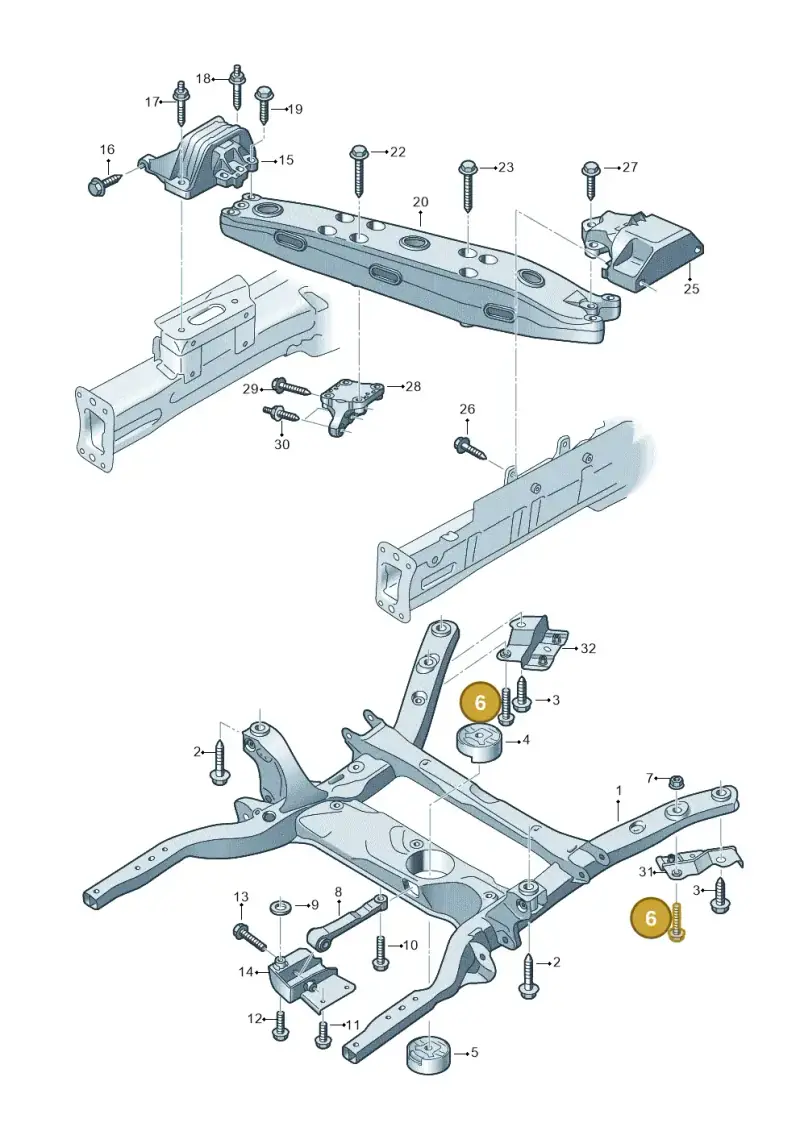 N10655802 — Volkswagen E-Crafter 35 (2018-2024) diagram 599199100, position 6