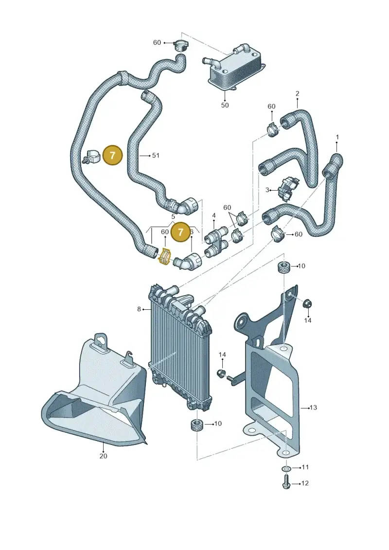 N10660001 — Volkswagen Arteon (2017-2023) diagram 828121050, position 7