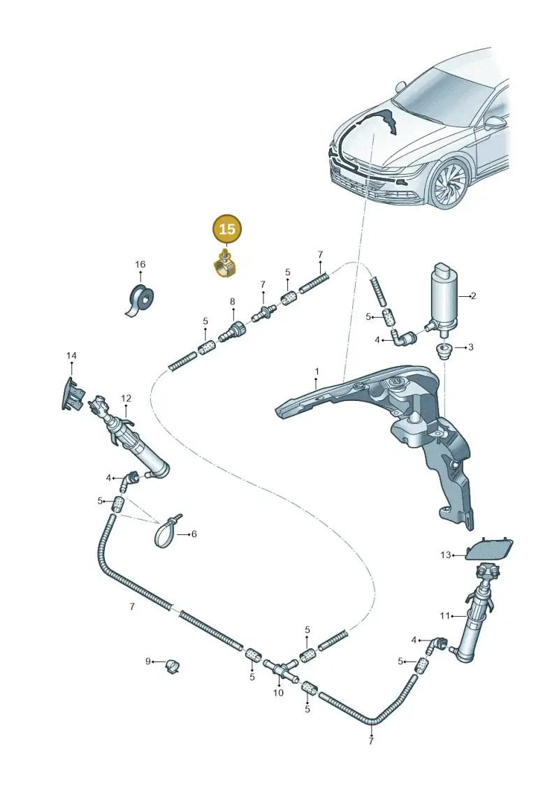N10660001 — Volkswagen Arteon (2017-2023) diagram 828955400, position 15