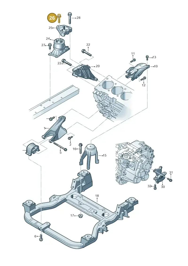 N10661101 — Volkswagen Caravelle (2015-2019) diagram 731199250, position 26