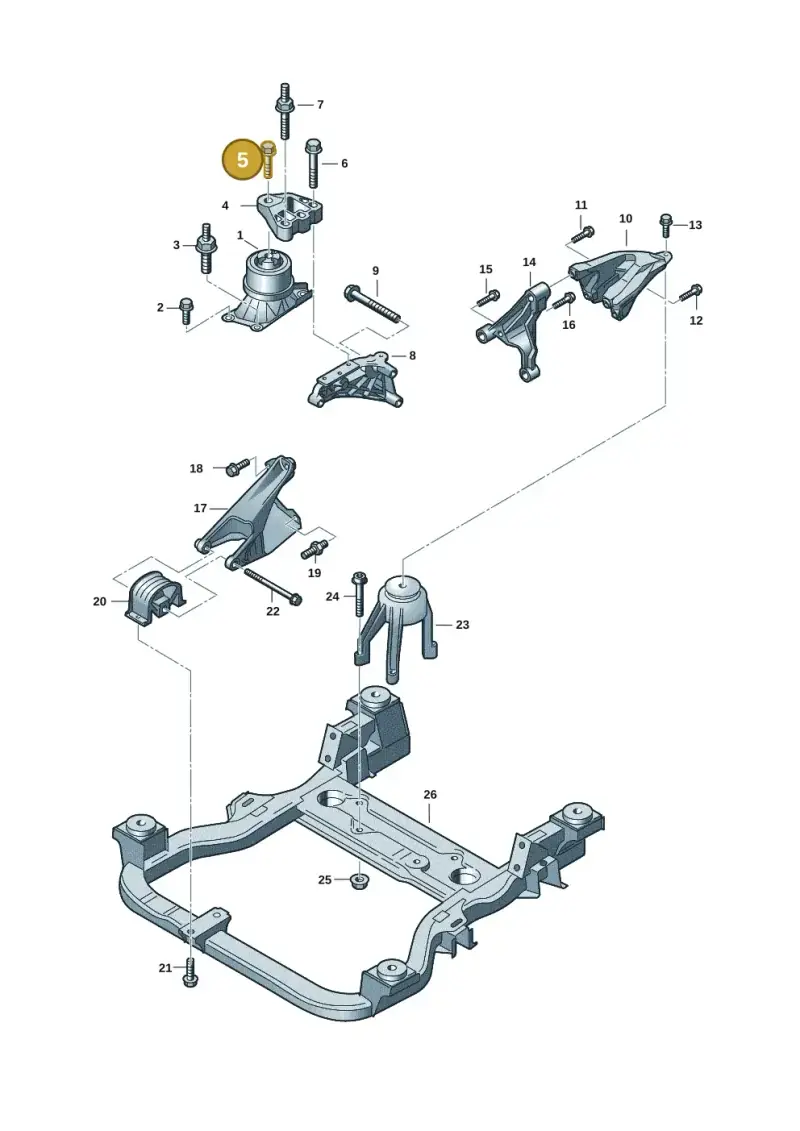 N10661101 — Volkswagen Transport. multivan (2019-2024) diagram 7ep199000, position 5