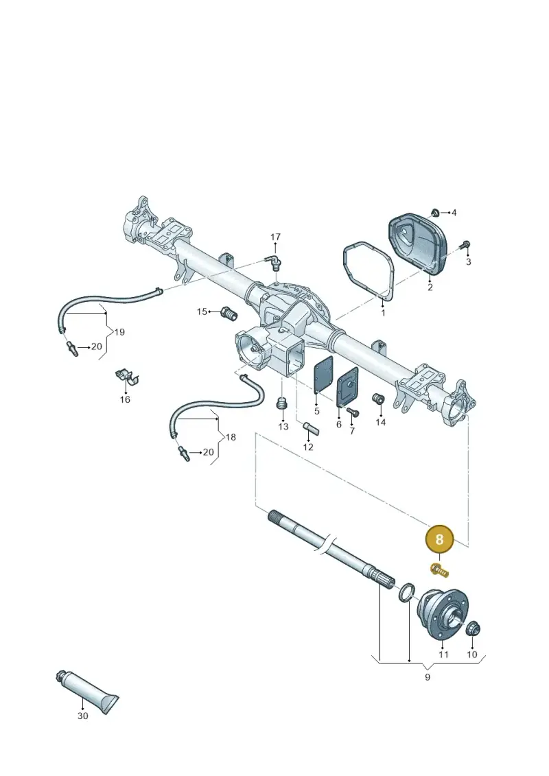 N10661101 — Volkswagen MAN TGE 55 (2016-2021) diagram 806501120, position 8