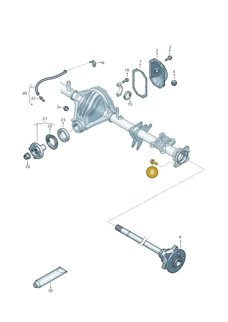 N10661101 — Volkswagen MAN TGE 55 (2016-2021) diagram 806501160, position 8