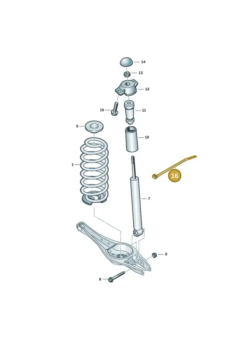 N10662201 — Volkswagen Passat estate (2023-) diagram 3j0511010, position 16