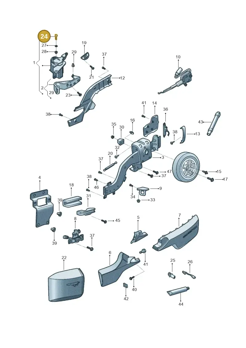 N10665401 — Volkswagen Crossfox (2014-2021) diagram 558801600, position 24