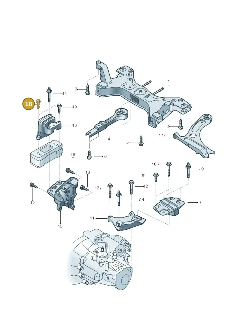 N10665401 — Volkswagen Up! 1.0 TSI (2013-2017) diagram 559199200, position 18