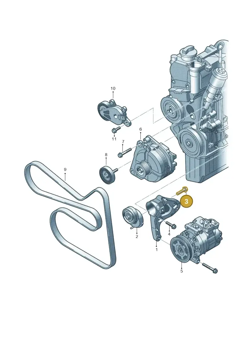 N10665401 — Volkswagen Jetta 1.6 (2014-2018) diagram 678903400, position 3
