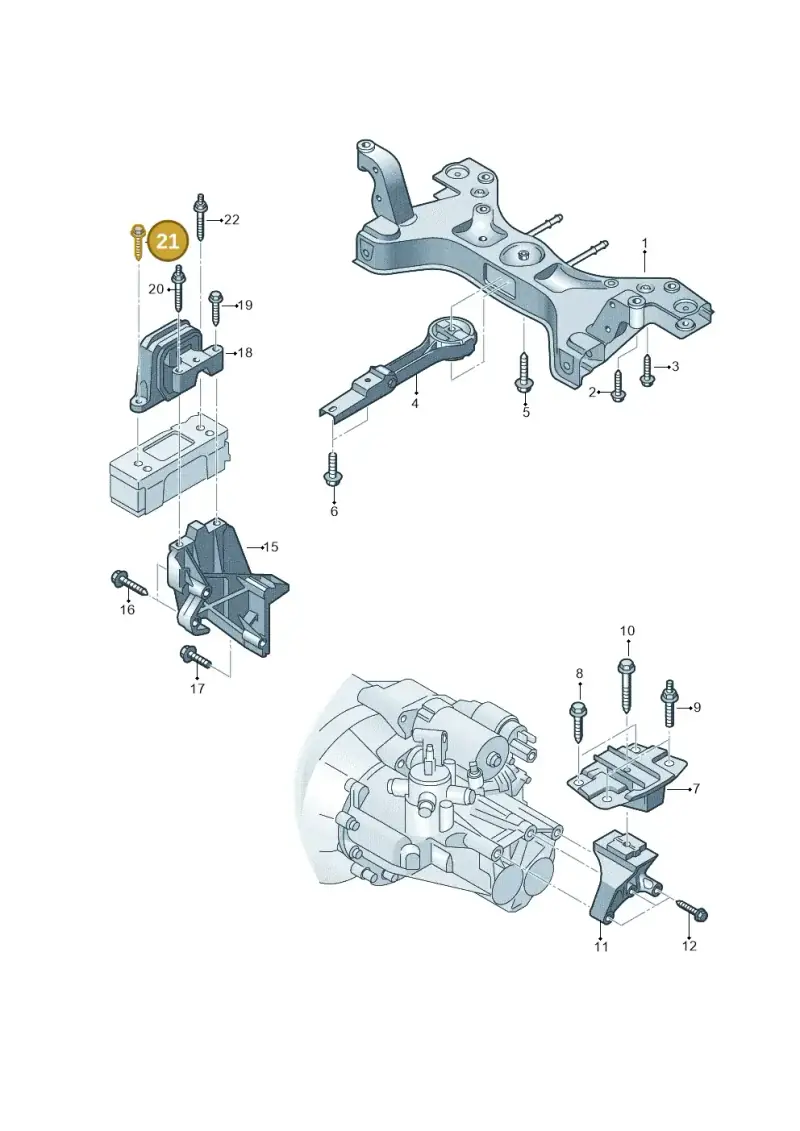 N10665401 — Volkswagen Up! 1.0 BlueMotion (2016-2023) diagram 892199210, position 21