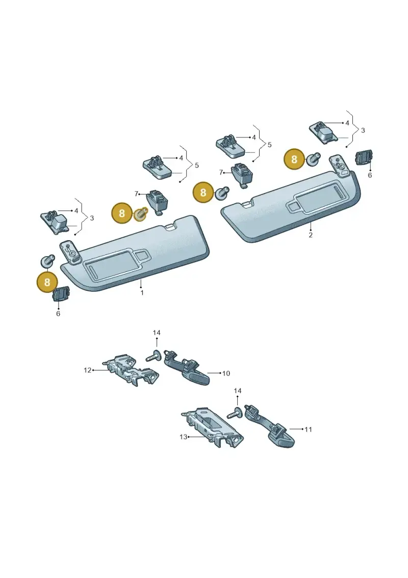 N10666302 — Volkswagen Touareg (2017-2023) diagram 439857500, position 8