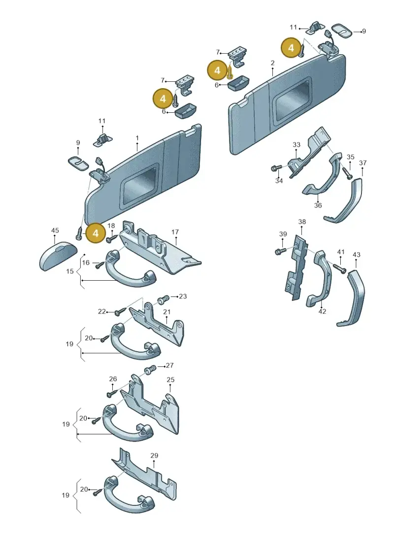 N10666302 — Volkswagen Transport. multivan (2019-2024) diagram 861857500, position 4
