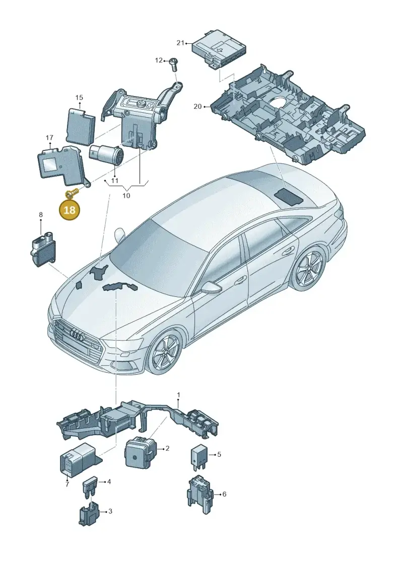 N10666702 — Audi A6 (2018-2025) diagram 430937200, position 18